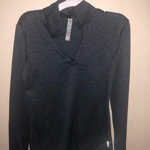 dark grey quarter zip